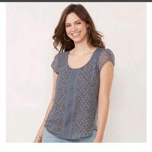 LC gray Top